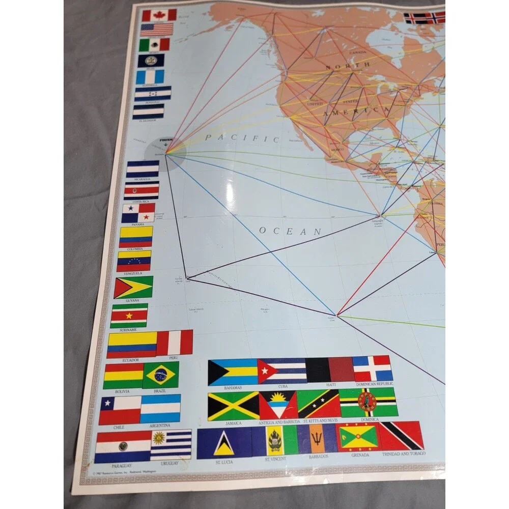 Take Off! World Edition Geography Board Game Resource Games Missing 1 Jet